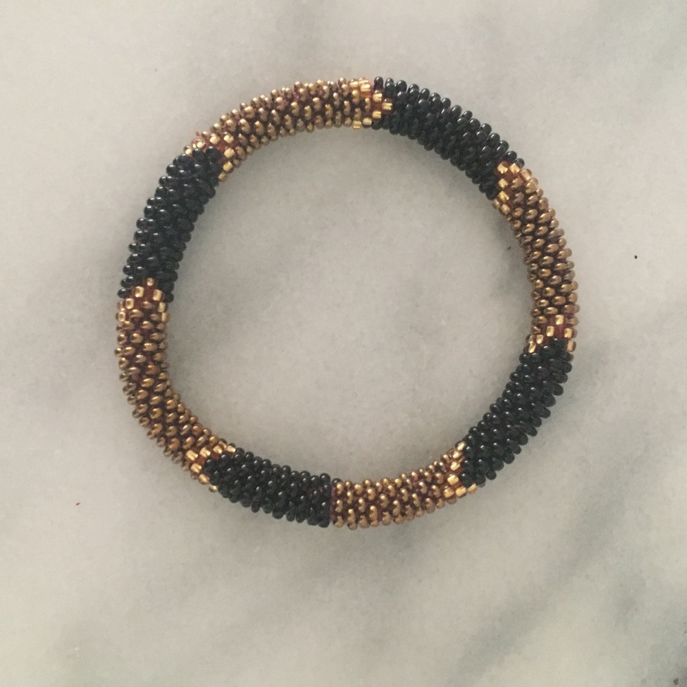 Beaded roll bracelet